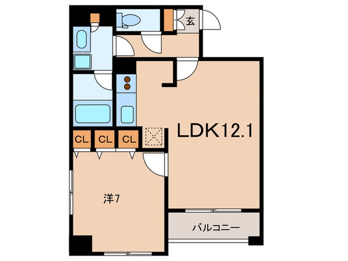 クリオ戸越銀座弐番館の物件間取画像