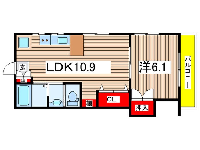 公園通り１号館わんわんの物件間取画像