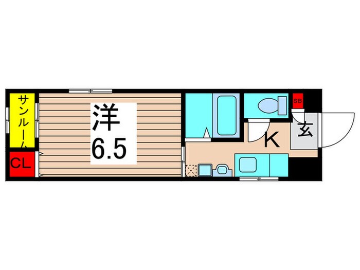 サンメゾン江北WESTの物件間取画像