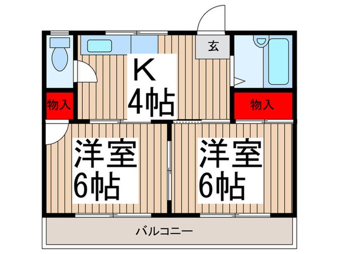 ハイツ武蔵の物件間取画像