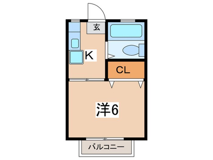 グリーンハイツ谷の物件間取画像