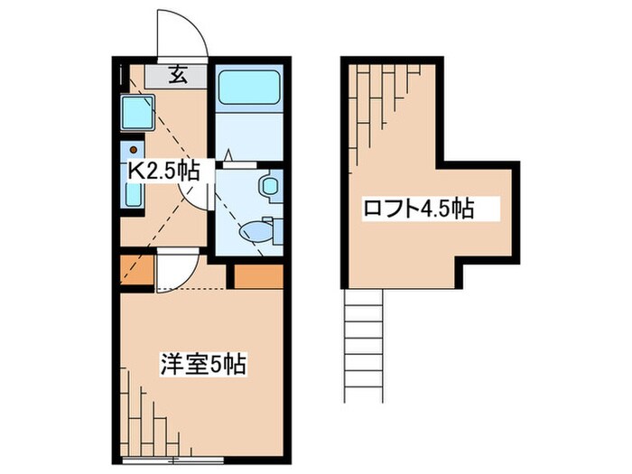 木洩れ日と珈琲の「sentiero」の物件間取画像