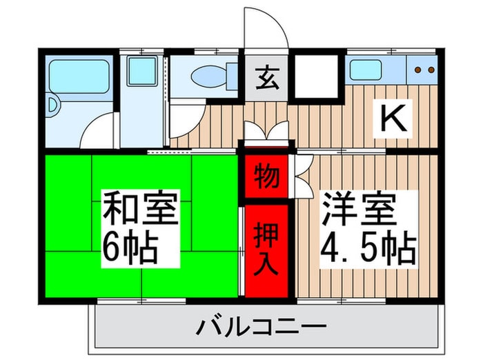 ＭＯハイツの物件間取画像