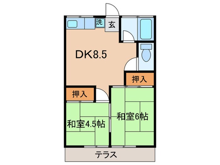 コーポ吉田の物件間取画像