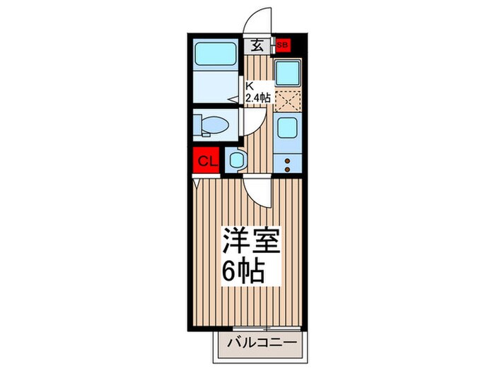 ラビット南与野の物件間取画像
