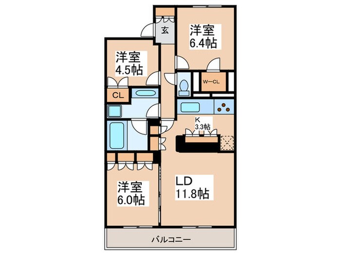 S-FORT横浜青葉台の物件間取画像