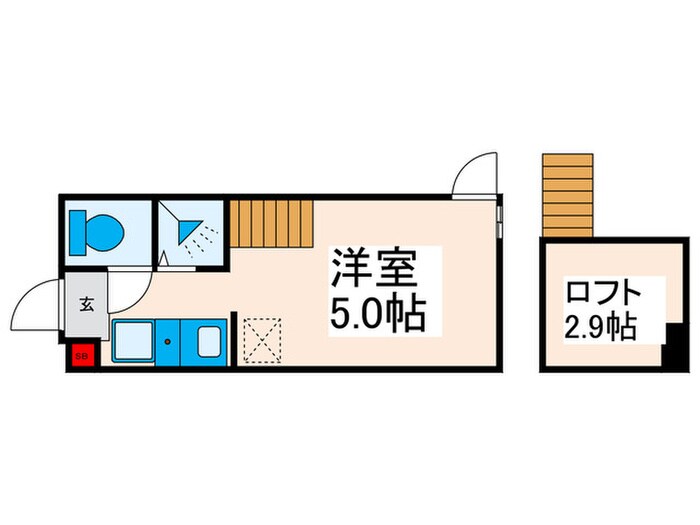 ハーモニーテラス西尾久Ⅳの物件間取画像