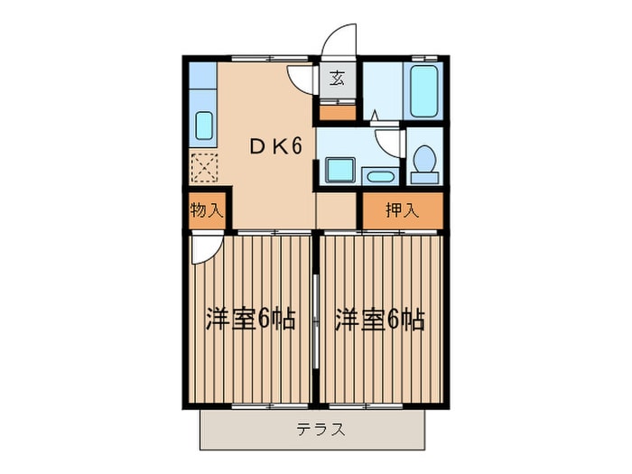 ガ－ランドハイツの物件間取画像