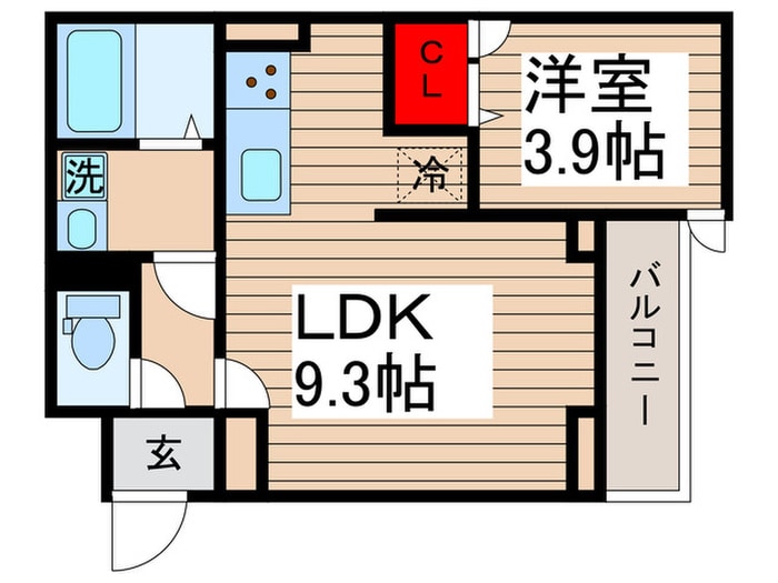 グラナーデ扇Ⅰ Aの物件間取画像