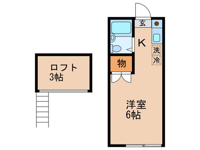 アビタシオン国立の物件間取画像