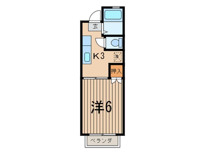 フルールハウスの物件間取画像