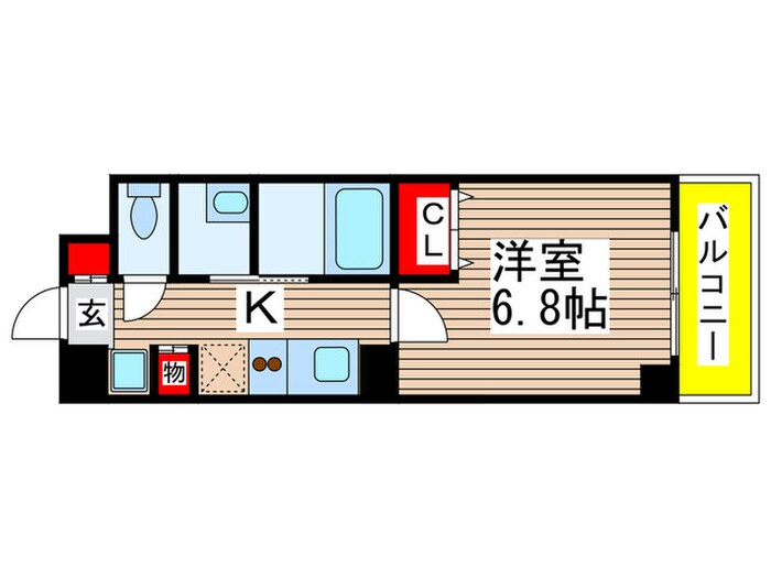 千葉ポ－トイ－ストの物件間取画像