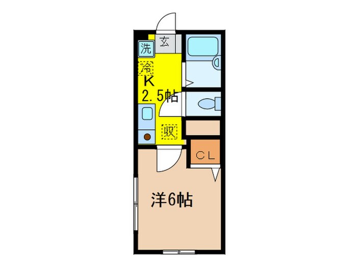 ハ－モニ－ハイツの物件間取画像