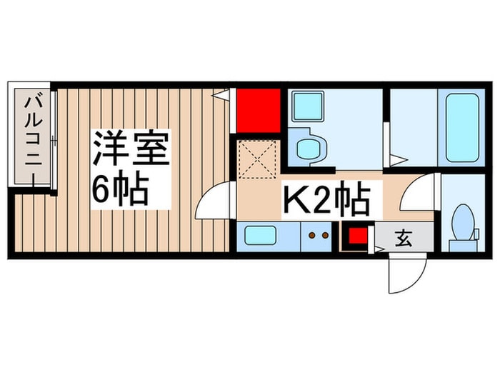 メゾンプランドール一ノ割の物件間取画像