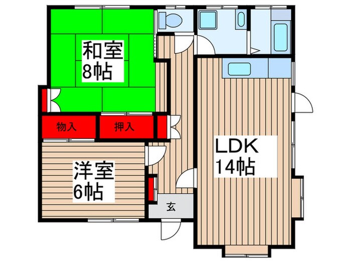 藤ハイツの物件間取画像