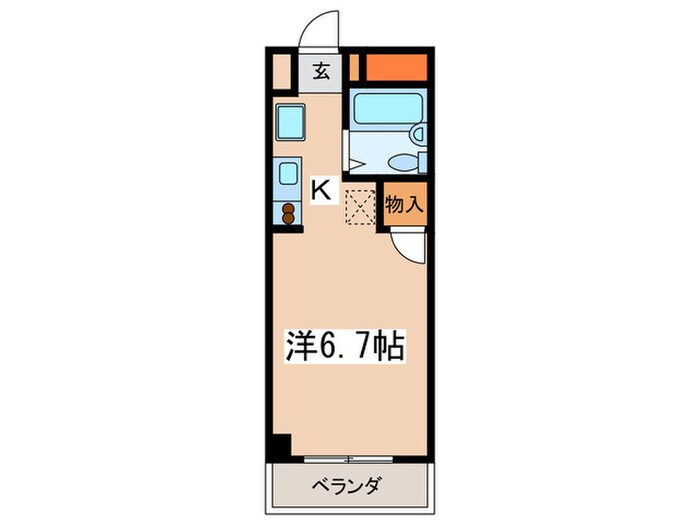 グラディーニロッシ府中の物件間取画像