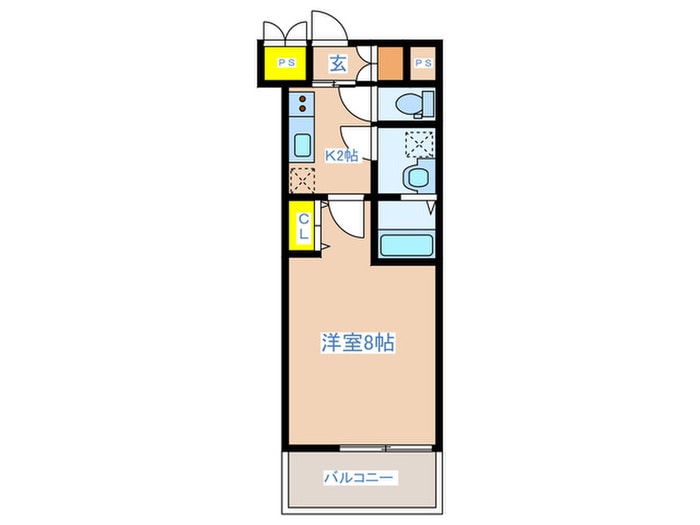 エステムコート東京八王子の物件間取画像