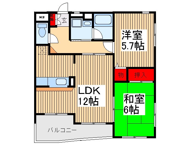 新世ふじみ野マンションの物件間取画像