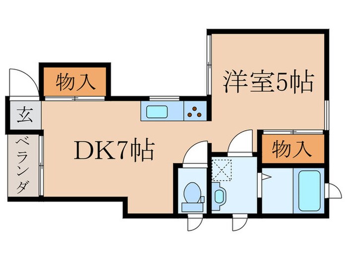 みやこハイツの物件間取画像