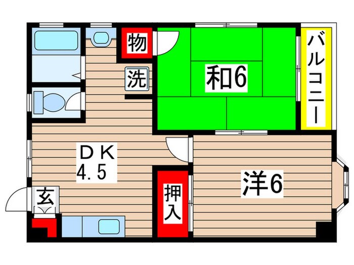 フレグランス湯浅の物件間取画像