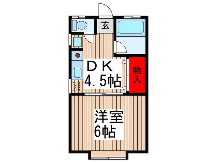 ウｯドハイムの物件間取画像