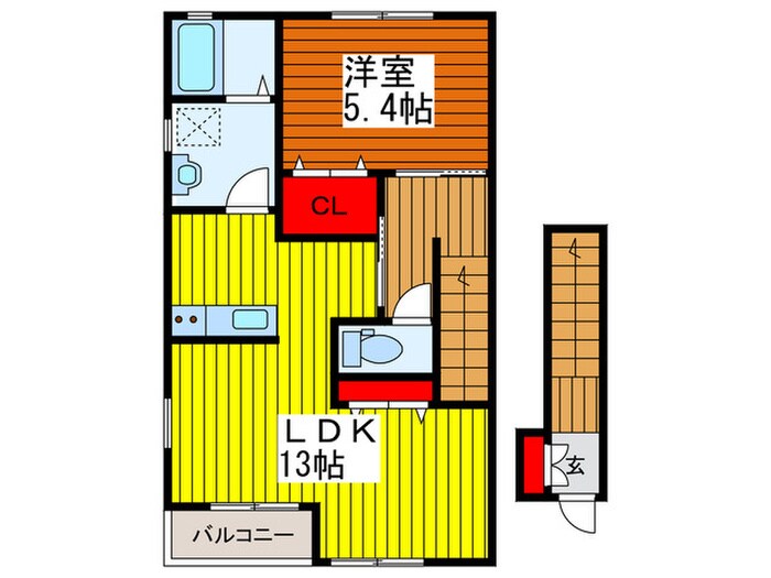 ﾎﾜｲﾄｲﾝの物件間取画像