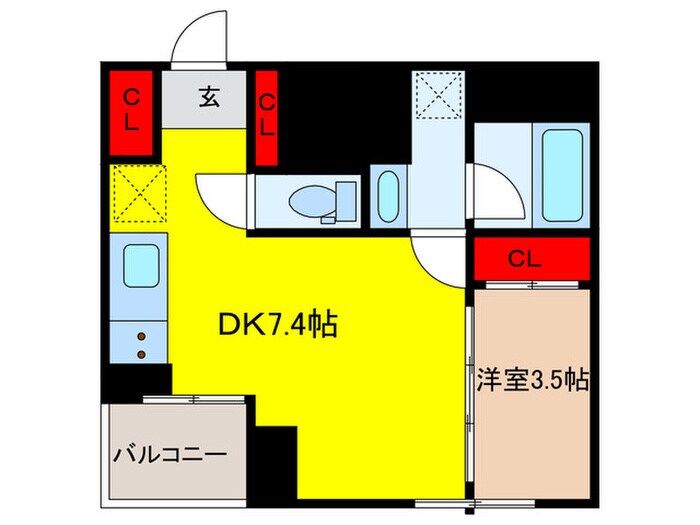 CAVANA+SHINTOMICHOの物件間取画像