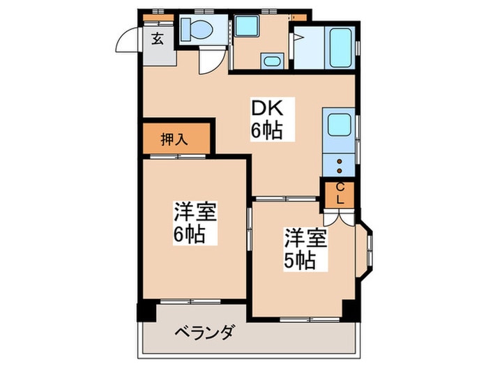 グレートハイツ四つ木の物件間取画像