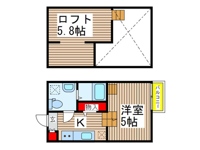 ノワールぺルルワカマツの物件間取画像