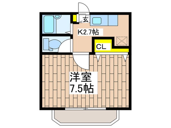 シェソワ鵠沼の物件間取画像