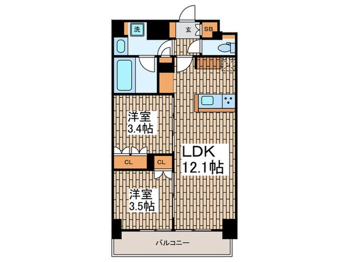 ドゥーエ西馬込Ⅱの物件間取画像