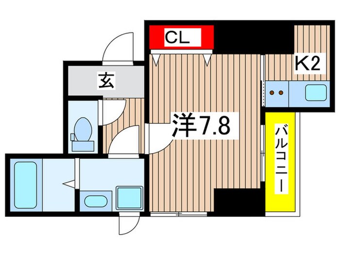 Bless Residence ogibashiの物件間取画像