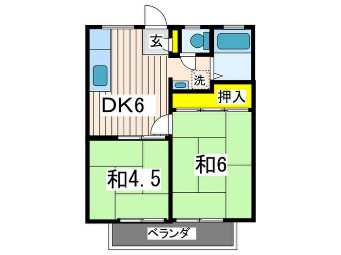 ハイツサノ Aの物件間取画像