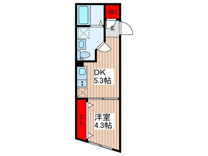 セレス八広の物件間取画像