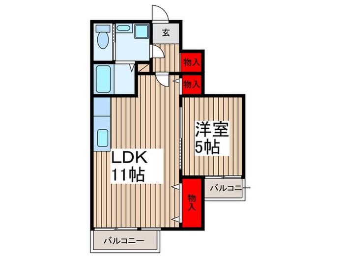 奥田ビルの物件間取画像