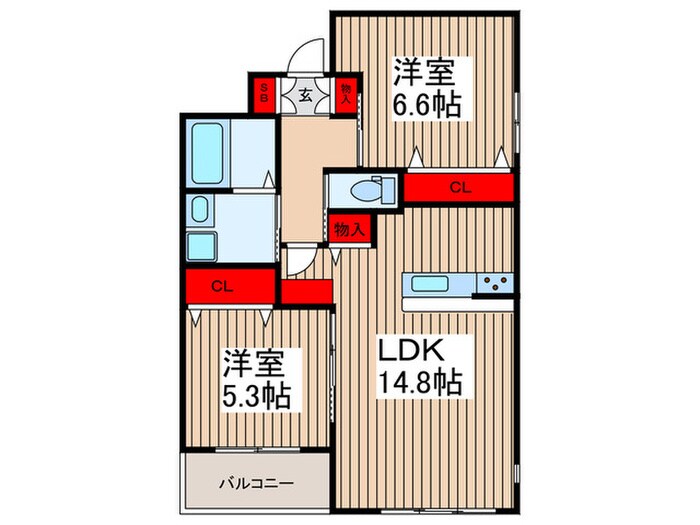 ベリッシマの物件間取画像