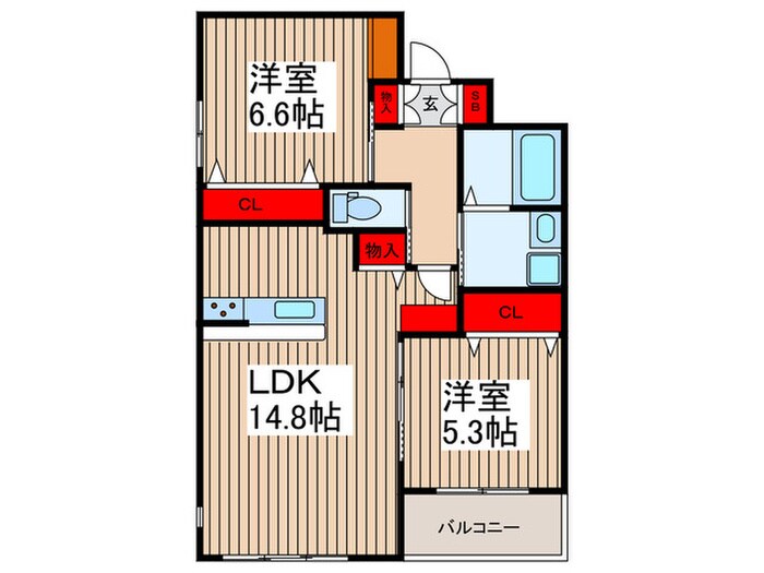 ベリッシマの物件間取画像