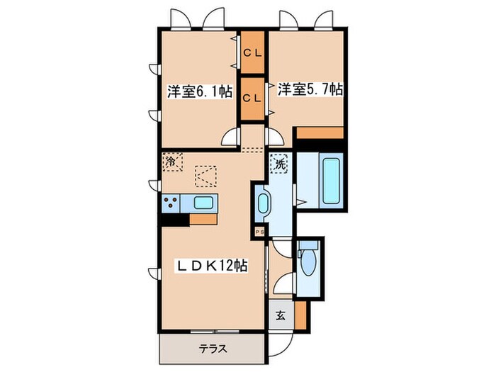 セントフィールドの物件間取画像