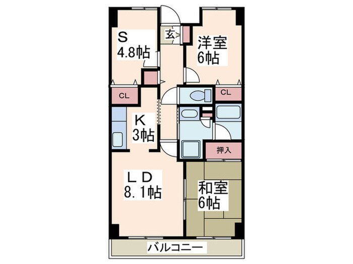 アーバンパーク市ケ尾の物件間取画像