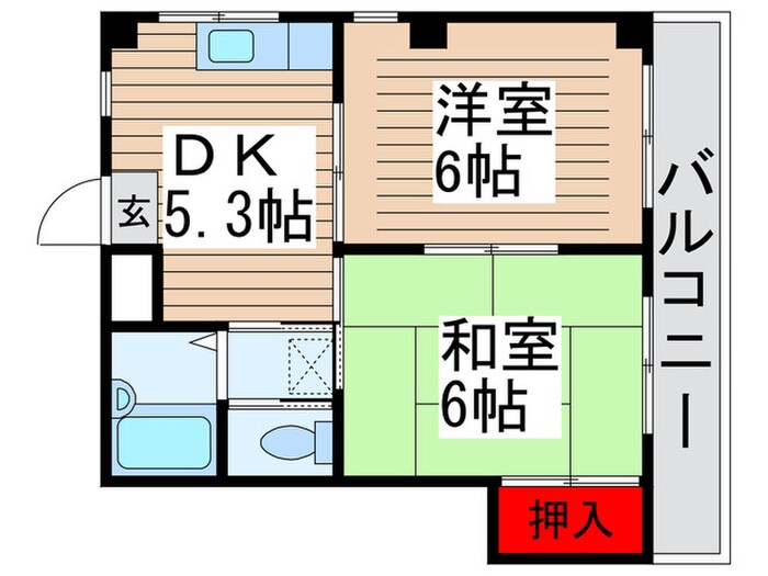 アーバン６８１の物件間取画像