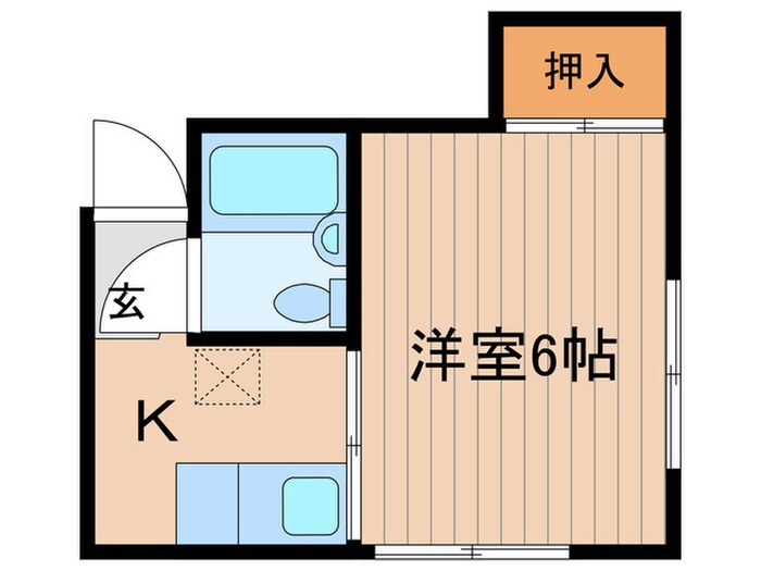 矢島ハイツの物件間取画像
