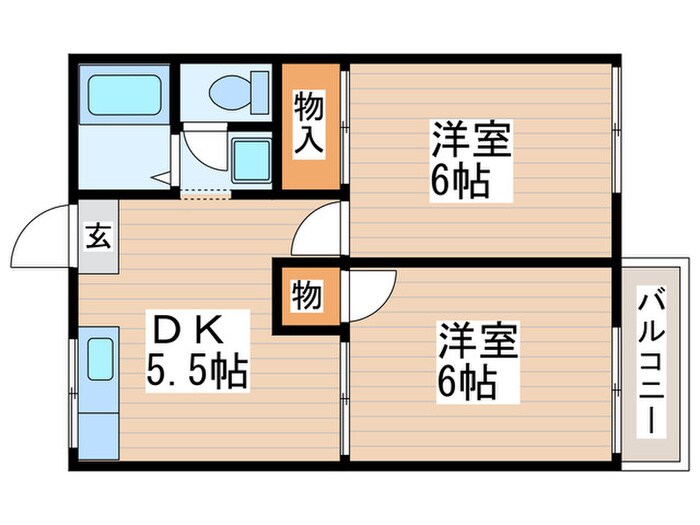 ベルゾーネの物件間取画像