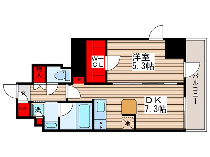 トラディティオ門前仲町の物件間取画像