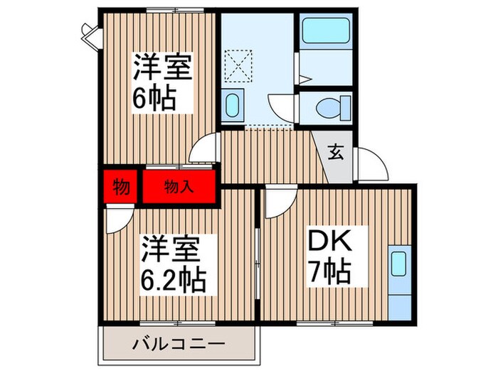 シティハイムクラリスＩの物件間取画像