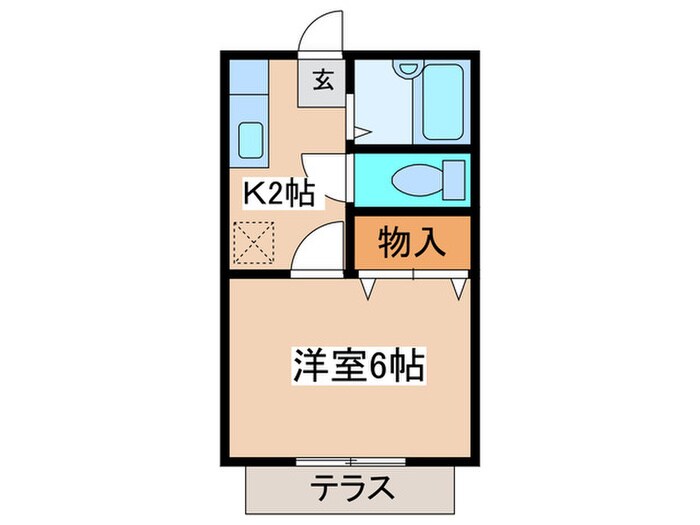 セゾンキタカドⅡの物件間取画像