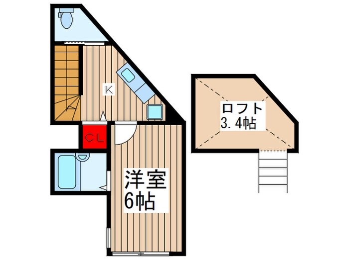 アイコート上木崎の物件間取画像