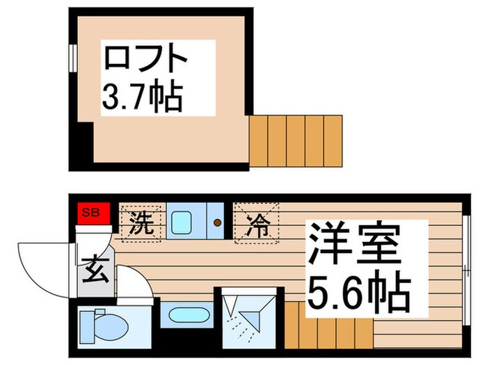 仮)小さなラ・ペルシュKitasenjuの物件間取画像