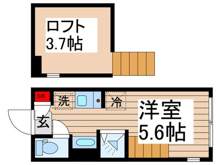 仮)小さなラ・ペルシュKitasenjuの物件間取画像