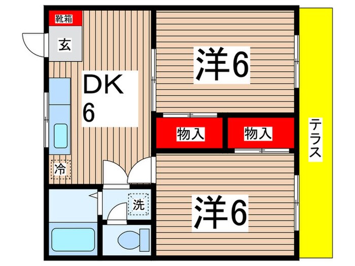 ハイツ多摩川の物件間取画像