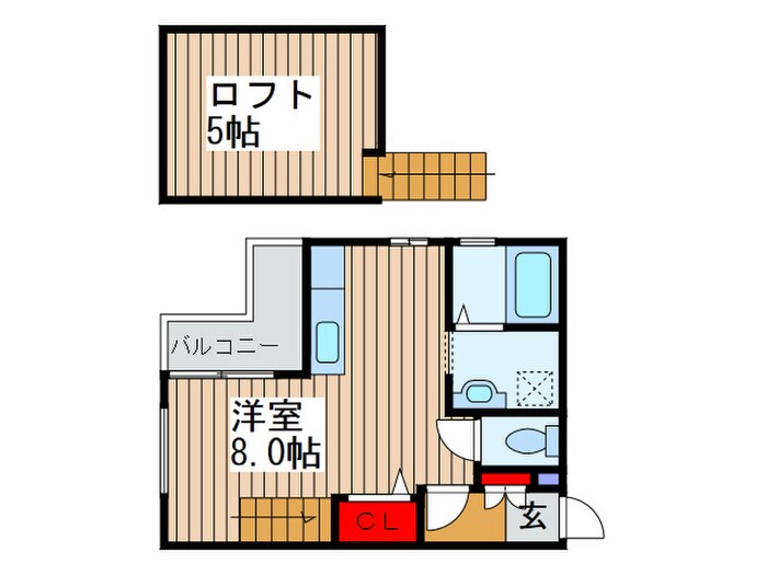 ヒュ－マンパレス新松戸Ⅱの物件間取画像